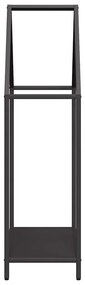 fekete hidegen hengerelt acél tűzifatároló 60x25x90 cm
