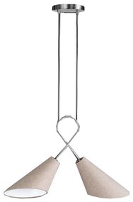 Fischer & Honsel 65170 - Csillár zsinóron SAGA 2xE27/12W/230V