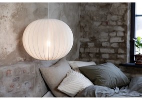 Fehér függőlámpa textil búrával ø 50 cm Florence – Markslöjd