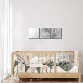 Kép - Delicate Lily (órával) (90x30 cm)