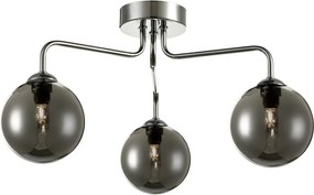 Dar lighting modern mennyezeti lámpa feya füstös csiszolt króm darfey0350-01