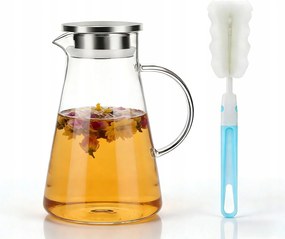 Italos kancsó víz limonádé gyümölcslé italokhoz üveg fedővel 2L