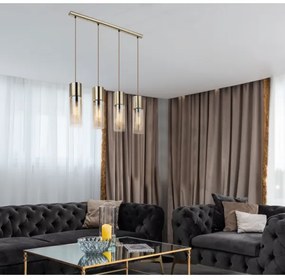 GLOBO 21000-4HM - Csillár zsinóron ANNIKA 4xE27/25W/230V réz