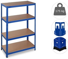 MEGA HIT: Salgó polc 1500x700x300 mm lakkozott 4-polc, teherbírás 700 kg - KÉK