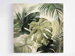 Vászonkép Canvas Akvarell Természet Növények Monster 80x80