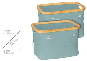 Textil tárolókosár szett 2 db-os 38x26x26 cm Tom Tailor – Wenko