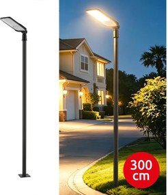 BRILAGI-LED kültéri lámpa oszloppal és 3 m kábellel URBANLIGHT LED/200W/230V fekete IP65