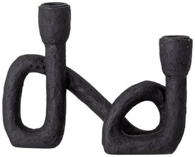 Mashel fekete gyertyatartó, magasság 16,5 cm - Bloomingville