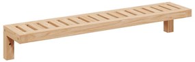 Fali Polc 62x10x12,5 cm Tömör Fa Dió