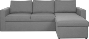 INTARI Kinyitható sarokkanapé Világosszürke