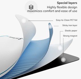 MAGNETO FLIPCHART kisméretű mágneses flipchart tábla, 390 x 590 mm, 2 darab