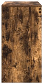 vidaXL Füstölt Tölgy Íróasztal Füstölt Tölgy MDF 70 x 40 x 76 cm Tartós