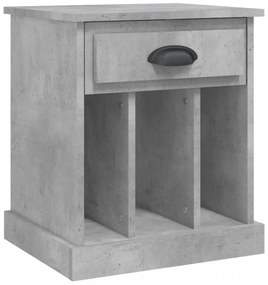 betonszürke éjjeliszekrény 43x36x50 cm