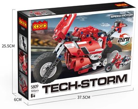 COGO® 5809 | lego-technic-kompatibilis építőjáték | 300 db építőkocka | Motorbicikli