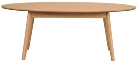 Natúr színű dohányzóasztal tölgyfa dekorral 130x65 cm Yumi - Rowico