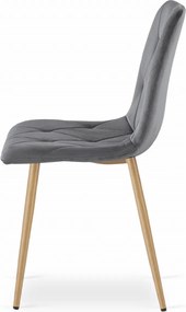 AKCIÓ sötétszürke bársony étkezőszék LIBRA II. osztály