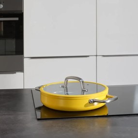 Serpenyő fedővel-kerámia felülettel ø 28 cm tegame Meda 3.0 – FABINI