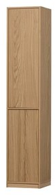 Natúr színű moduláris szekrény tölgyfa dekorral 40x199 cm Modulair – vtwonen