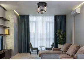 Globo 15345-3D BLACKY 3xE14/40W/230V fekete felületre szerelhető lámpa