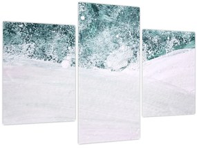 Kép - Türkiz absztrakció (90x60 cm)