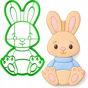 Húsvéti Forma Nagy Mézeskalács lyukasztó Húsvéti Nyuszi 15cm