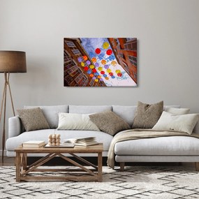 Színes esernyők képe (90x60 cm)