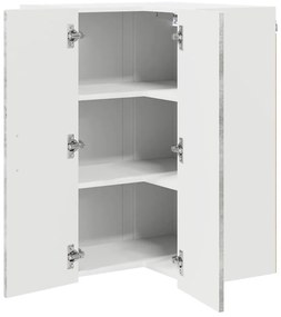 Fali konyhaszekrény Beton Szürke 57 x 57 x 80 cm Faanyag