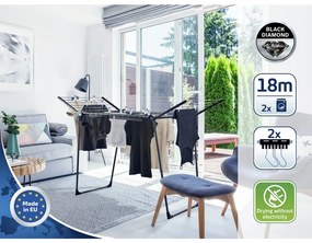Leifheit Pegasus 180 Solid Black ruhaszárítógép 81589