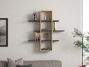 Ardo fali polc, antracit, 96 cm