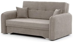 Bézs zsenília kinyitható-tárolóhelyes kanapé 155 cm Laine – ELTAP