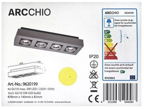 Arcchio Arcchio - LED Spotlámpa VINCE 4xGU10/5W/230V LW0209