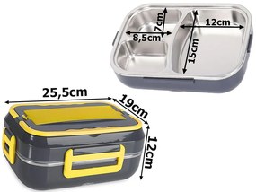 Ételmelegítő doboz - 12V/220V - fekete