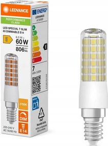 Led izzó E14 6.5W 60W 806lm 2700K Meleg fehér 320° Dimmerelhető Ledvance