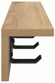 Fali Kabáthorog kézműves tölgy 40 x 10.5 x 10.5 cm Faanyag