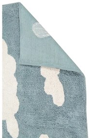 Kék mosható kézi szövésű pamut gyerek szőnyeg 120x160 cm Clouds Vintage Blue – Lorena Canals