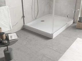 Mexen Flow+ téglalap alakú zuhanytálca 80 x 70 cm, fényes fehér - 46R107080H