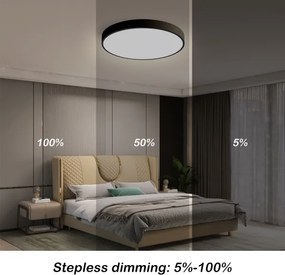 Brilagi-LED Dimmelhető lámpatest POOL SMART LED/48W/230V 40 cm Wi-Fi Tuya+távirányító fekete