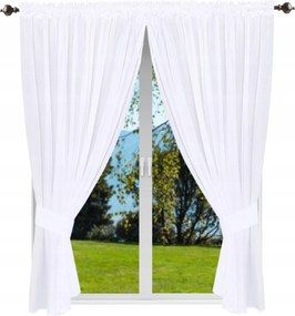 Függöny kész sima 230x300 függöny fehér szalagos nappali függöny hosszú