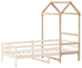 tömör fenyőfa gyerekágytető 118 x 70 x 176,5 cm