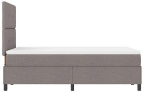 Box Spring Ágy Matresszel Taupe Kis Dupla Szövet