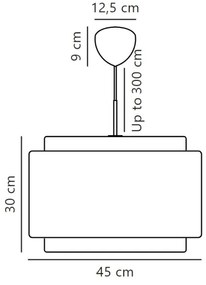 DFTP by Nordlux - Csillár zsinóron TAKAI 1xE27/25W/230V