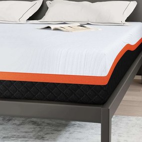 Matrac Fehér és Szürke 200 x 200 cm Hab