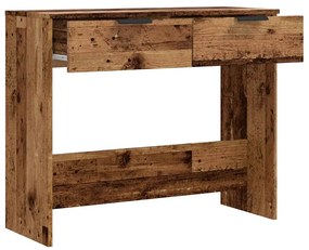 konzolasztal Régi fa 90x36x75 cm Gépelt fa