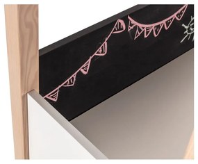 Borovi fenyő gyerek íróasztal 40x100 cm Roxana – Marckeric