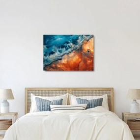 Üveg kép - Víz és tűz (70x50 cm)