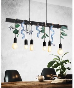 Eglo 44062 - Zsinóros csillár TOWNSHEND 6xE27/60W/230V