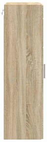 Fali szekrény polcokkal sonoma tölgy 55 x 29 x 100 cm Faanyag