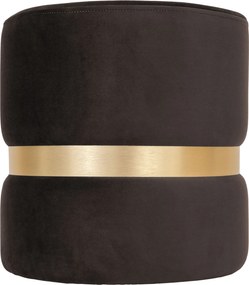 Ring puff - arany gyűrű - H48 - barna bársony R