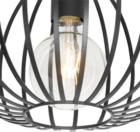 Okos mennyezeti lámpa fekete 30 cm Wifi G95-tel - Johanna