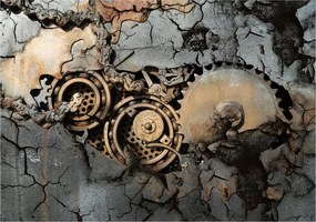 Flizelin fotótapéta Időmechanizmus ?????????? rozsda fém 416x254 +ragasztó